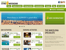 Tablet Screenshot of barcelonastagweekend.com